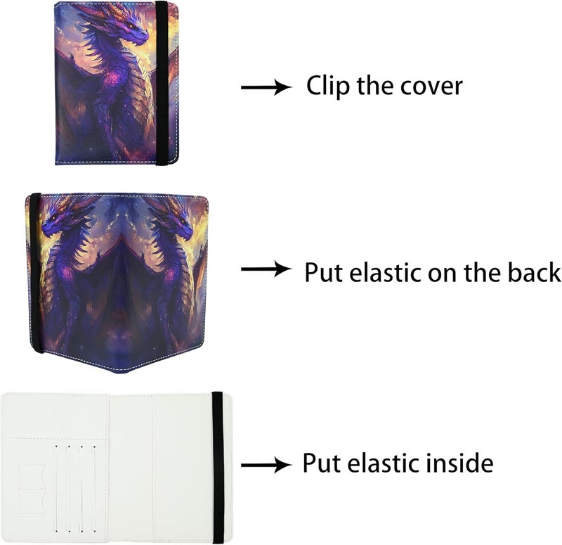 bassyil Dragon Passport Holder for Women and Men PU Leather Passport Cover for Travel - Image 4